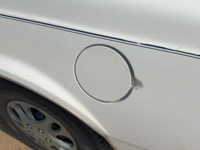 1986 Oldsmobile 98 Fuel Tank Door With Hinge Gas Lid Oem Filler White