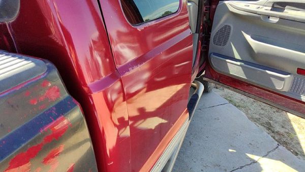 2003 Ford F250 Sd Pickup Rear Door RH Maroon — photo 3