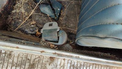1964 Ford Thunderbird Coupe Driver Left Front Seat Belt Retractor Oem Blue