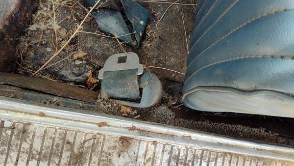 1964 Ford Thunderbird Coupe Driver Left Front Seat Belt Retractor Oem Blue — photo 1