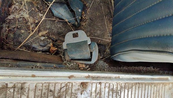 1964 Ford Thunderbird Coupe Driver Left Front Seat Belt Retractor Oem Blue — photo 5