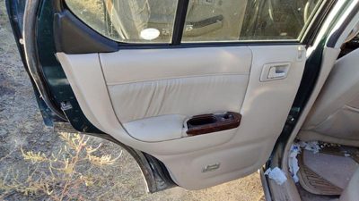 00 Honda Passport Driver Left Rear Door Trim Panel With Switches Back Bge Beige