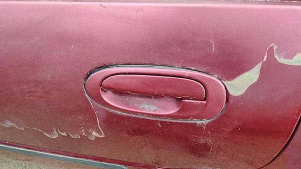 1997 Ford Escort Driver Left Rear Outside Door Handle Oem Back Red — photo 3