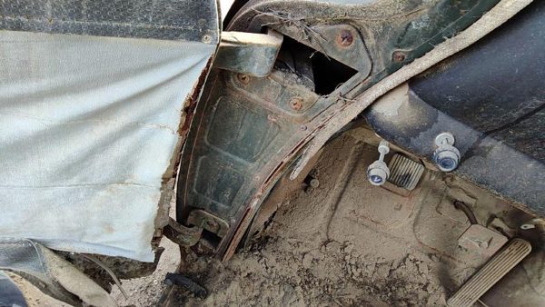 53-54 Chevy Bel Air 150 Sedan Driver Left Upper Lower Door Hinge Pair Set Oem — photo 1