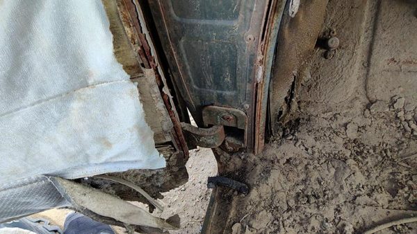 53-54 Chevy Bel Air 150 Sedan Driver Left Upper Lower Door Hinge Pair Set Oem — photo 5