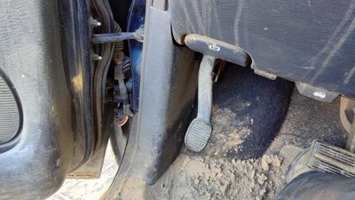 2001-2007 Dodge Caravan Driver Left Lower Kick Trim Panel Oem Blue