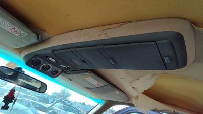 92-94 Chevy Suburban Center Overhead Console Oem Dome Light Map Lamp Cubby Tan