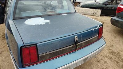 1985-1991 Olds Cutlass Calais Trunk Lid Oem Blue 2 Door 20715542