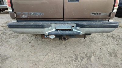 1992-1999 Chevy Suburban Rear Bumper Assembly With Brackets Oem Chrome Step