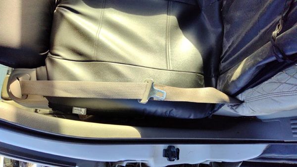 01-02 Suburban Passenger Right Front Seat Belt Retractor Shoulder 922 Light Gray — photo 4