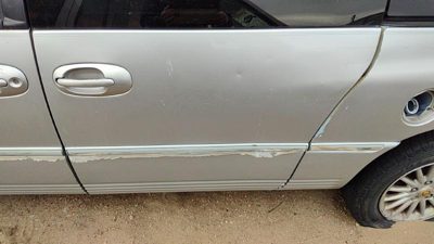 2000 Chrysler Town Rear Door LH Silver