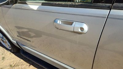 2002-2010 Ford Explorer Driver Left Front Outside Door Handle Oem Silver Ts