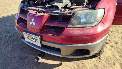 2003-2006 Mitsubishi Outlander Front Bumper Cover Assembly Oem Red Mn133214