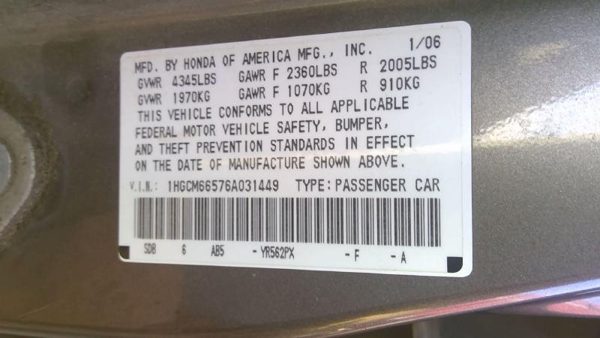 2006 Honda Accord — vehicle photo 6