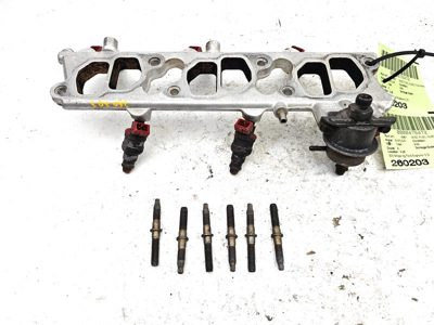 93-96 Ford Explorer 2 Dr Complete Fuel Rail With Injectors Set Loaded Oem 4.0L