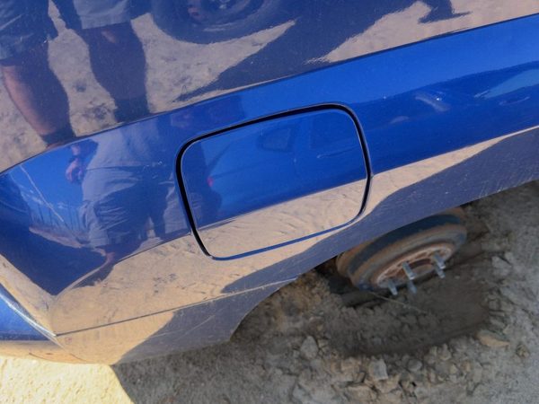06-11 Hhr Fuel Tank Door With Hinge Gas Lid Oem Filler Rear Daytona Blue 69U — photo 1