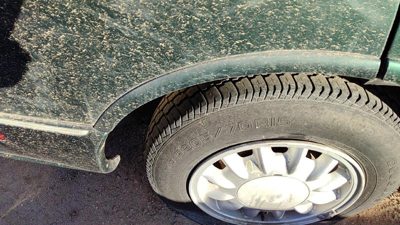 96-99 Olds 88 Passenger Right Rear Wheel Flare Moulding Oem Back Green
