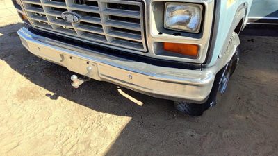 1980-1986 Ford F150 Front Bumper With Brackets Assembly Oem Chrome E1tz17757c