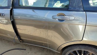 2010 Ford Focus Rear Door LH Gray Uj