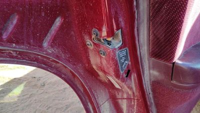 1995-2001 Chevy Lumina Driver Left Rear Door Latch With Rods/Cables Oem Back