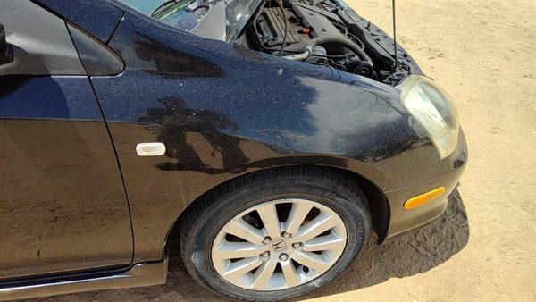 2004 Honda Civic Fender RH Hatchback Si Black Nbp — photo 4
