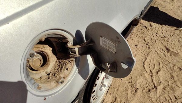 1985 Pontiac Sunbird Fuel Tank Door With Hinge Gas Lid Oem Filler Silver — photo 5