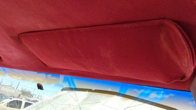 88-94 Gmc Sierra 2500 Passenger Right Sun Visor Oem Red