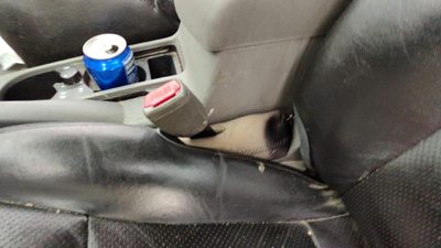2007-2010 Nissan Sentra Driver Left Front Seat Belt Buckle Receiver Charcoal W