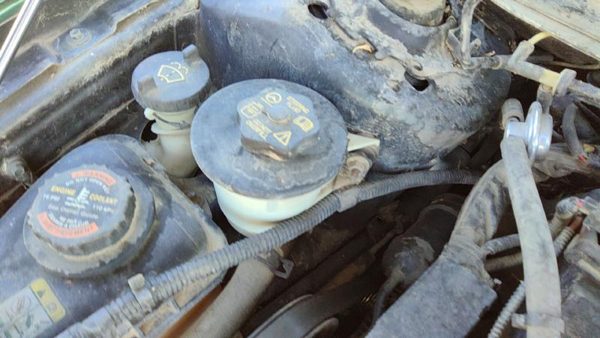 2000 Ford Taurus Power Steering Fluid Remote Reservoir Tank Oem 3.0L — photo 2