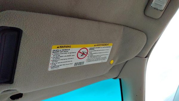 2000-2002 Cadillac Eldorado Passenger Right Sun Visor Oem Shale 155 12480607 — photo 3