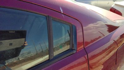 04-12 Mitsubishi Galant Driver Left Rear Vent Window Back Door Glass With Frame