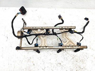 05-09 Chevy Equinox Complete Fuel Rail With Injectors Set With Harness Oem 3.4L