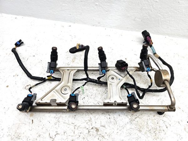 05-09 Chevy Equinox Complete Fuel Rail With Injectors Set With Harness Oem 3.4L — photo 8