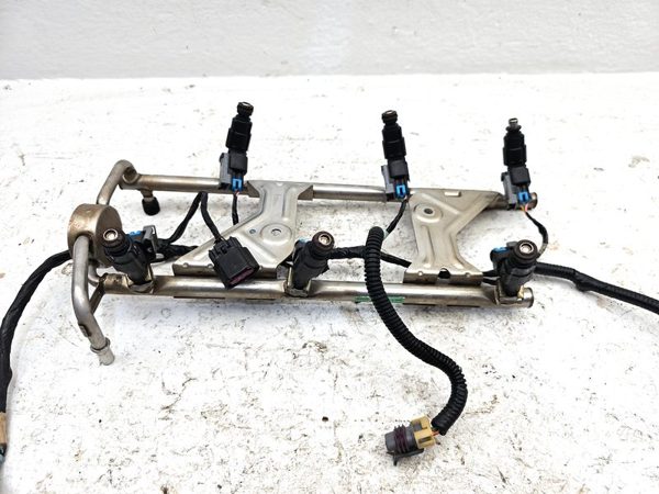 05-09 Chevy Equinox Complete Fuel Rail With Injectors Set With Harness Oem 3.4L — photo 9