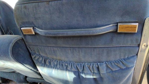 1984 Deville Sedan Rh Passenger Right Rear Seat Back Grab Handle Blue Oem — photo 3