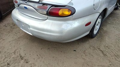 1996-1999 Ford Taurus Rear Bumper Cover Assembly Oem Back Silver Ts F6dz17k835a