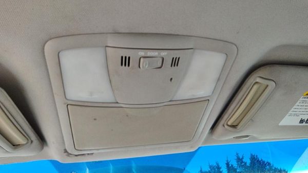 07-09 Nissan Altima Center Overhead Console Dome Light Map Lamp Cubby Blond C — photo 3
