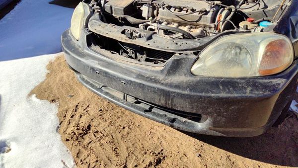 1996-1998 Honda Civic Front Bumper Cover Assembly Oem Black 4802120 — photo 4