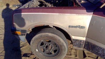 1986 LH Isuzu Pup Pickup Driver Left Front Fender OEM Red 94446989