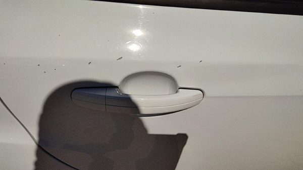 2012-2018 Ford Focus Passenger Right Rear Outside Door Handle Oem Back White Yz — photo 2