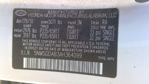 2010 Hyundai Santa Fe — vehicle photo 6