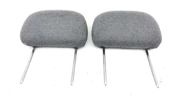 1995 Ford F150 Rh Cloth Pair Left And Right Front Seat Head Rest Gray — photo 1