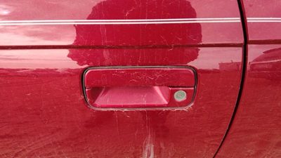 98-02 Cadillac Eldorado Driver Left Front Outside Door Handle Crimson Red 86U