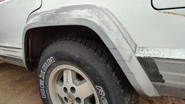 1987-1996 Jeep Cherokee Driver Left Rear Wheel Flare Moulding Oem Back — photo 3