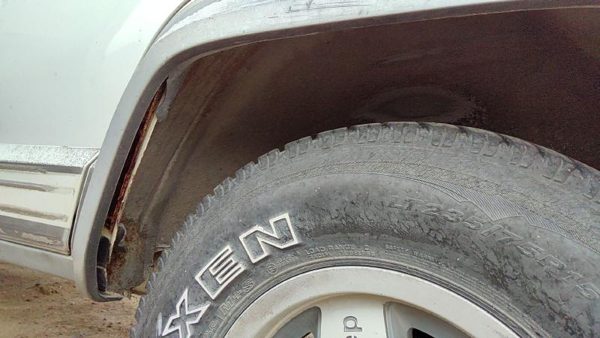 1987-1996 Jeep Cherokee Driver Left Rear Wheel Flare Moulding Oem Back — photo 9