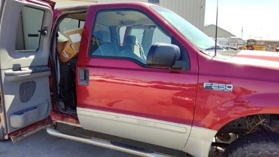 2003 Ford F250 Sd Pickup Front Door RH Maroon