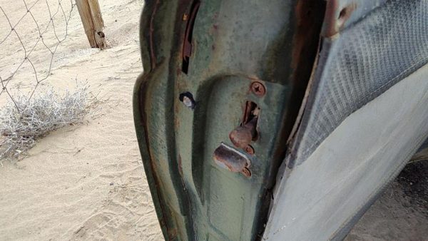 53-54 Chevy Bel Air 150 Sedan Driver Left Front Door Latch With Rods/Cables Oem — photo 4