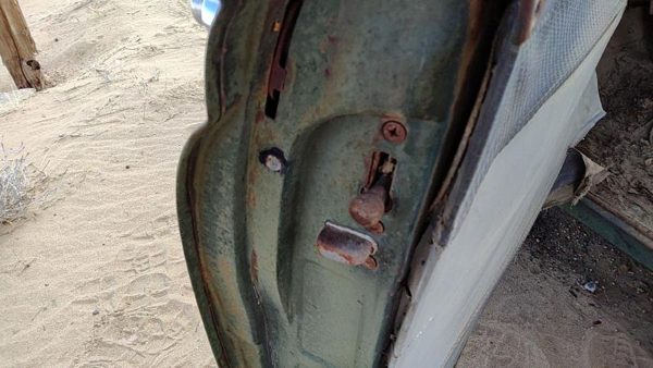53-54 Chevy Bel Air 150 Sedan Driver Left Front Door Latch With Rods/Cables Oem — photo 2