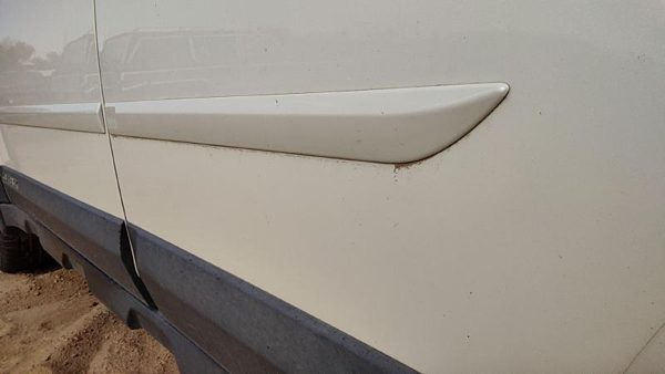 10-14 Legacy Outback Driver Left Rear Upper Moulding From Door Back Trim White — photo 3