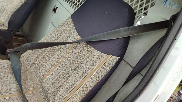 1996 Ford Van E250 Driver Left Front Seat Belt Retractor Oem Shoulder Gray — photo 2